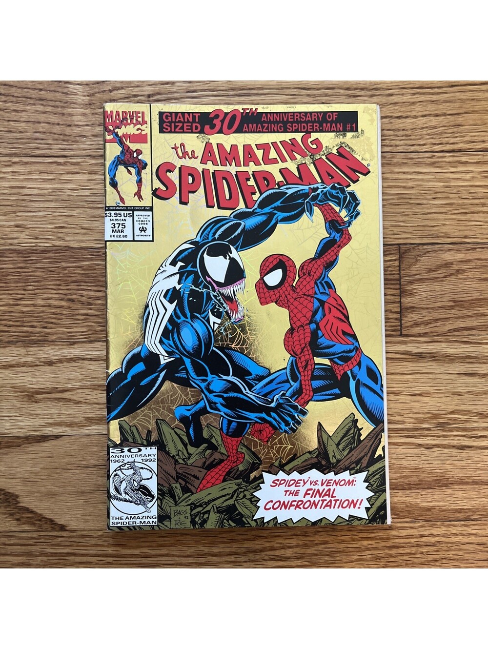 The Amazing Spider-Man #375 Gold 30th Anniversary